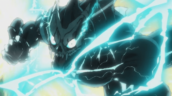 Cena do anime "Kaiju No.8"