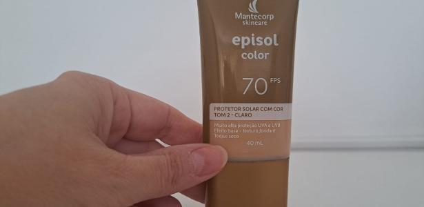 Protetor solar com cor da Episol é meu eleito para o verão