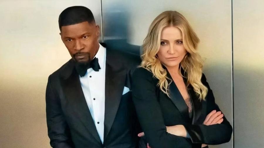 Jamie Foxx e Cameron Diaz como o casal de ex-espiões em 'De Volta à Ação'