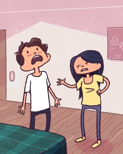 ADOTAR UM TOM ACUSATÓRIO | Quando um argumento começa com acusação, não é de admirar que o outro fique na defensiva e saque suas armas. "Procure falar mais ?eu? e menos ?você?. Em vez de falar: ?você não tem jeito, sempre deixa a toalha molhada sobre a cama?, pode dizer: ?eu me sinto sobrecarregada quando você deixa toalhas sobre a cama e sapatos jogados pela casa? - Igor Darrell/Arte UOL