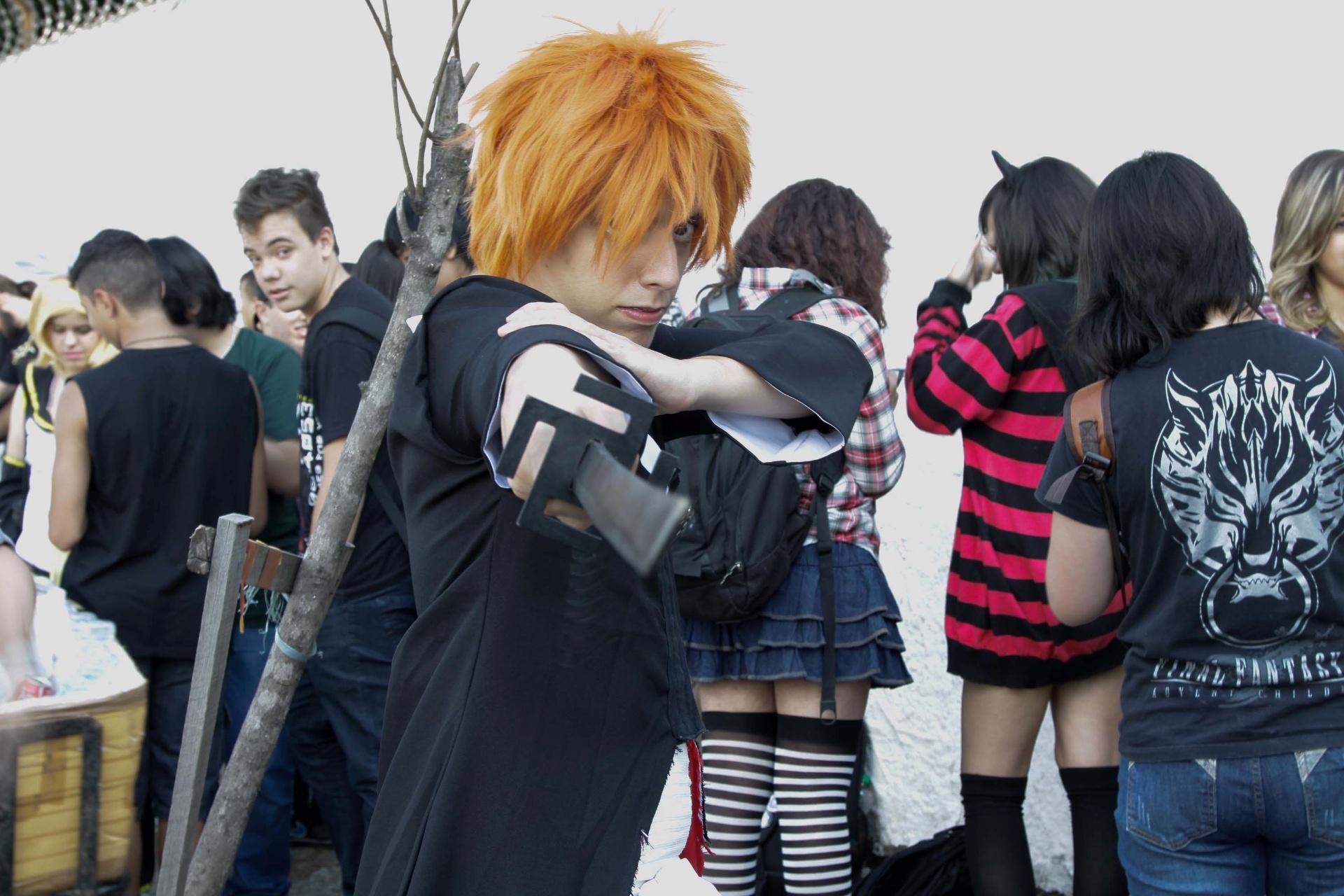 10.jul.2015 - Fãs de animes vão caracterizados ao Anime Friends que começou nesta sexta, em São Paulo - Newton Menezes/Futura Press/Folhapress