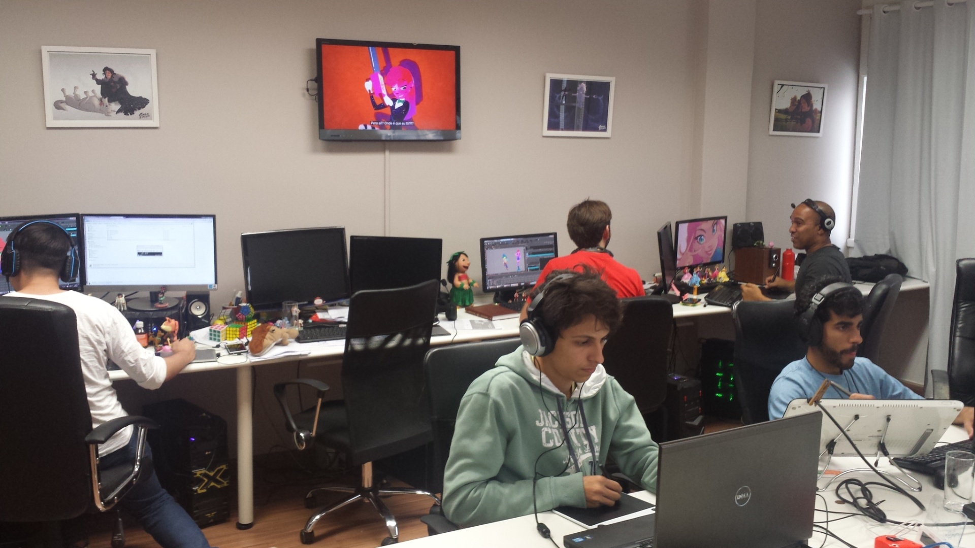 Equipe do Combo Estúdios produz a animação "Any Malu" para o YouTube - Divulgação