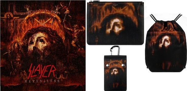 Capa do álbum "Repentless", do Slayer, usada em peças da grife francesa Givenchy - Reprodução/Givenchy