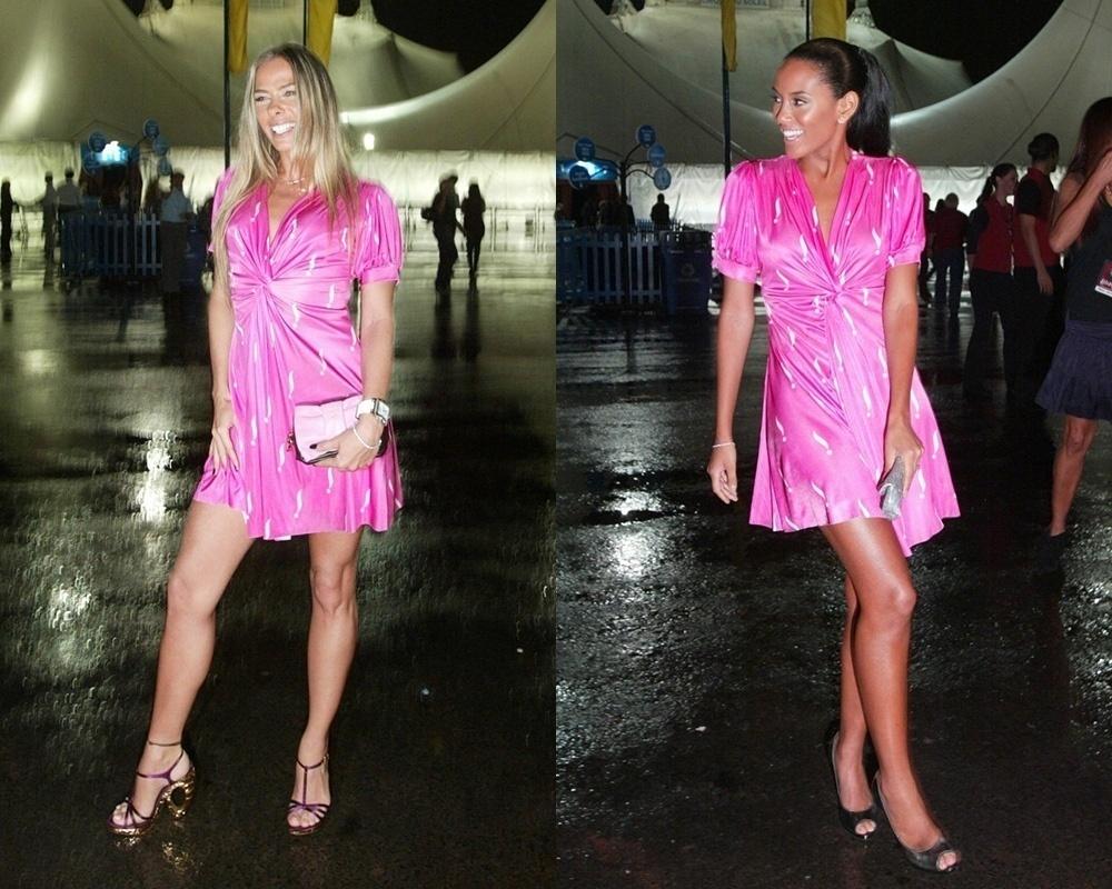 Adriane Galisteu usam o mesmo vestido na entrada do especial "Alegria" do Cirque du Soleil, em São Paulo - João Sal/Folhapress
