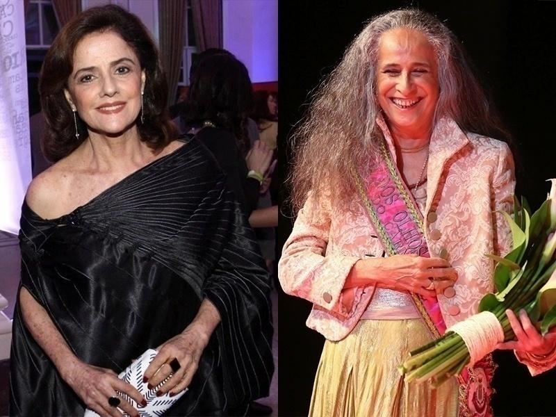 Marieta Severo e Maria Bethânia nasceram em 1946. As setentonas fazem aniversário em novembro e junho - Roberto Filho/Brazil News e Roberto Valverde/Brazil News