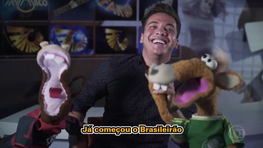 Wesley Safadão canta paródia de "Você Partiu meu Coração" com os cavalinhos do "Fantástico" - Reprodução/TV Globo