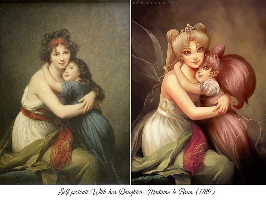 Artista transforma personagens da cultura pop em protagonistas de obras clássicas - Lothlenan/Reprodução Instagram