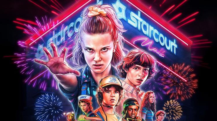 Arte da terceira temporada de "Stranger Things" - Divulgação - Divulgação