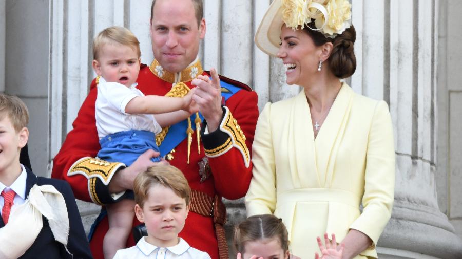 William, Kate, George, Charlotte e Louis no Trooping The Colour 2019 - Karwai Tang/WireImage