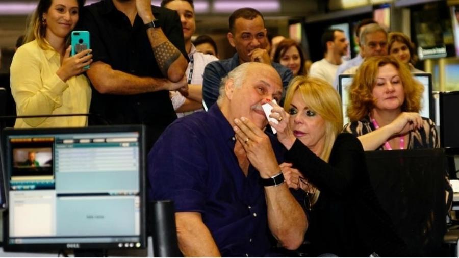 Márcio Canuto se emociona ao se despedir dos colegas de Globo - Reprodução