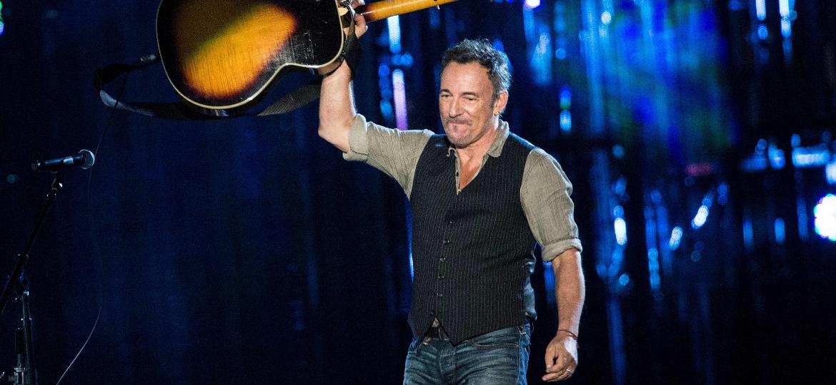 Bruce Springsteen em um show em 2014 em Washington, nos Estados Unidos - Brendan Smialowski/AFP