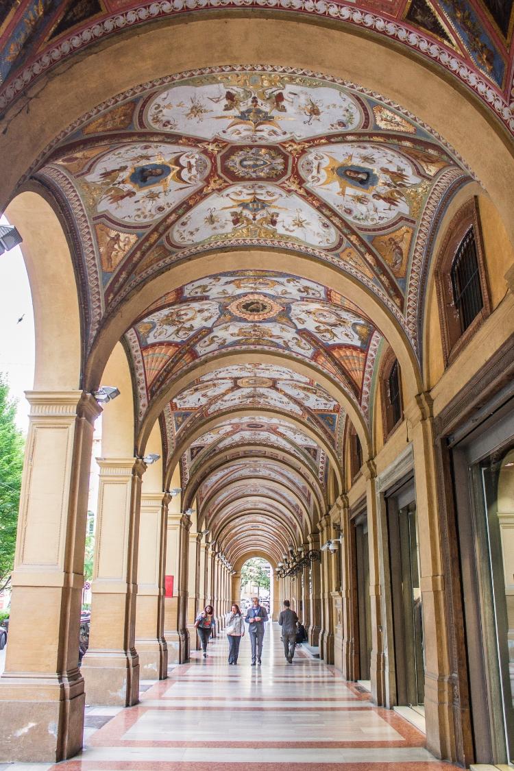 Bologna's porticos: galleries were built in the late Middle Ages originally to house artisans and merchants - Joaquin Ossorio-Castillo/Getty Images - Joaquin Ossorio-Castillo/Getty Images
