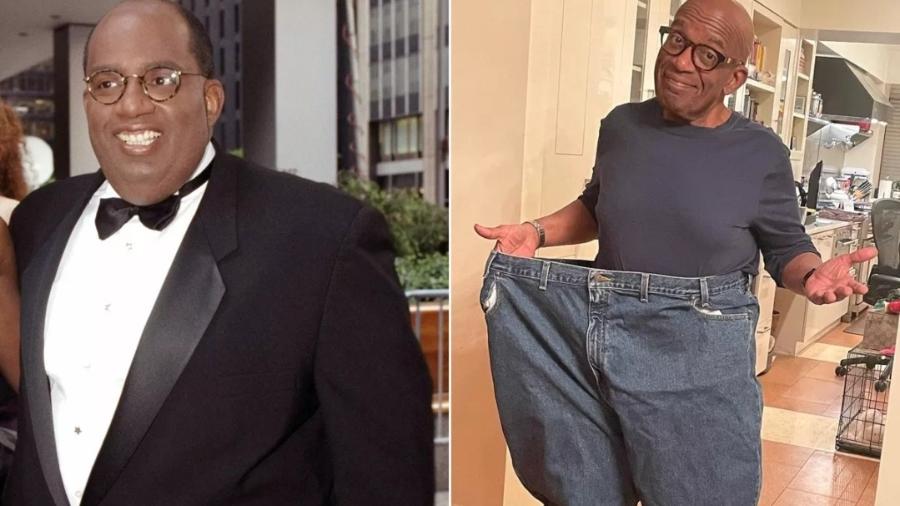 O antes e depois do apresentador Al Roker - Reprodução/Getty Images/Instagram