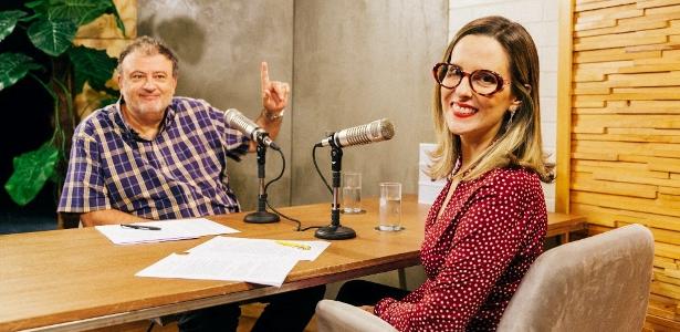 Tati Bernardi e o psicanalista Christian Dunker apresentam o videocast "Desculpa o Transtorno"