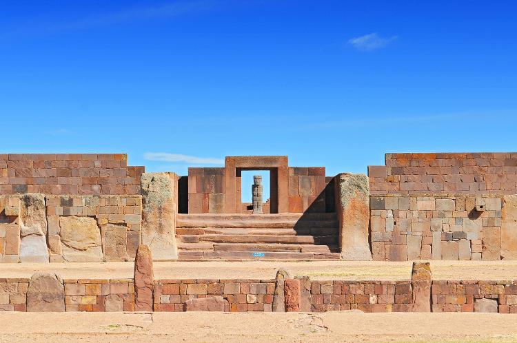 Templo Kalasasaya de Tiauanaco, na Bolívia