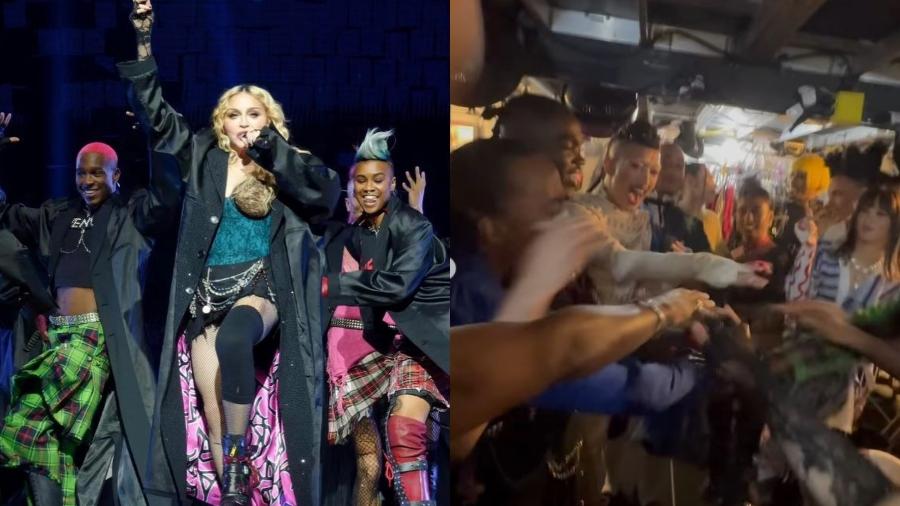 Sasha Mallory, bailarino de Madonna, mostrou bastidores de show no Rio