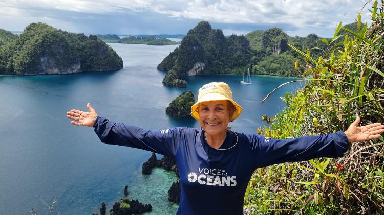 Heloisa Schurmann com a Voz dos Oceanos em Misool, na Indonésia Heloisa Schurmann com a Voz dos Oceanos em Misool, na Indonésia