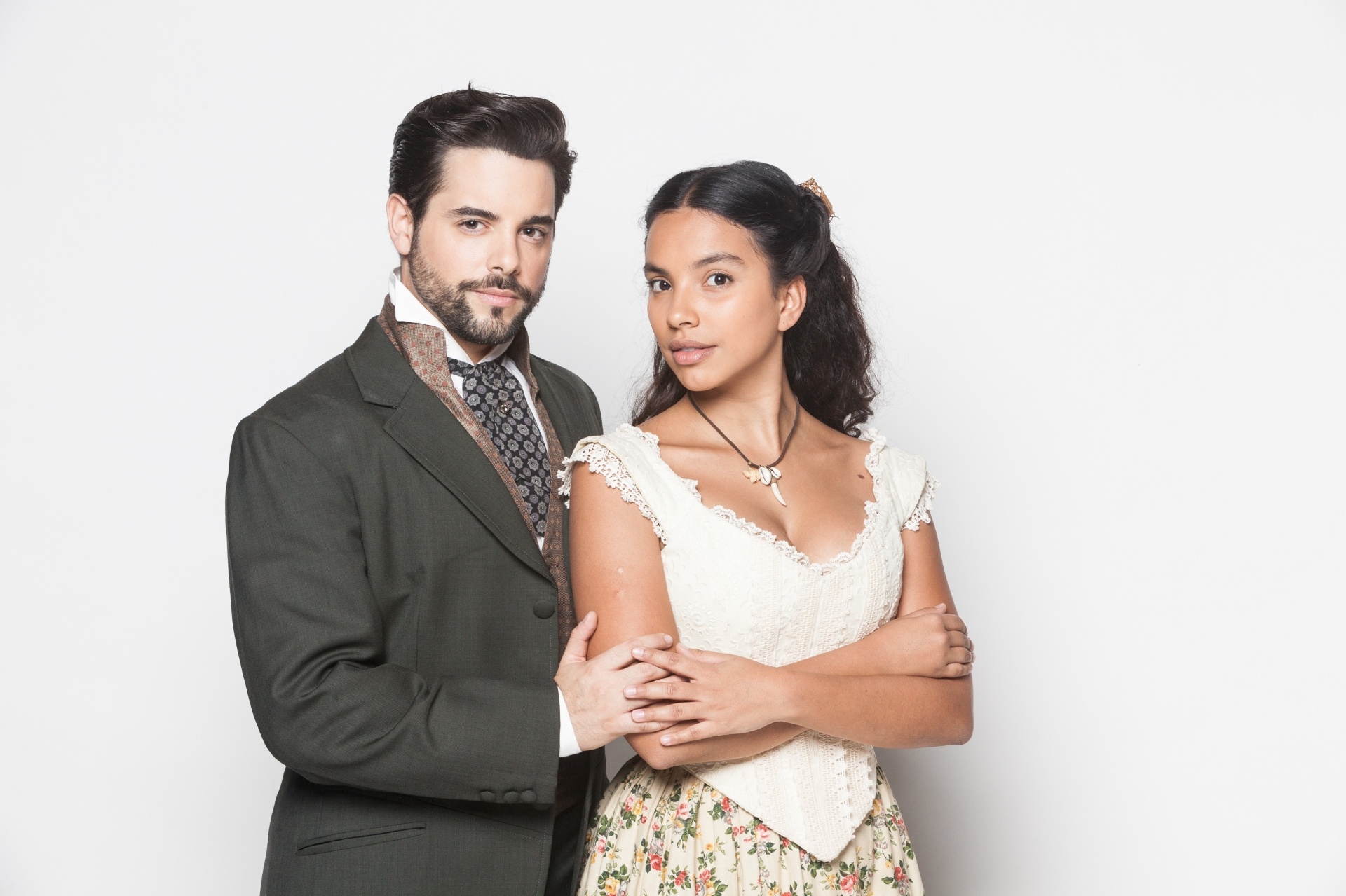 "Escrava Mãe" contará a história de Juliana, mãe da escrava Isaura, que se apaixona por Miguel, intepretado pelo ator português Pedro Carvalho. - Edu Moraes/Rede Record