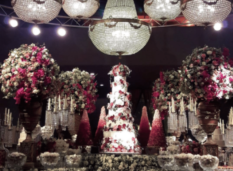 03.out.2016 - Gustavo Lima e Andressa Suita se casam com festa luxuosa em Minas Gerais - Reprodução/Instagram kakafagundesdescoração