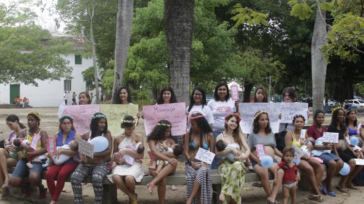ONG Partejando & Companhia promove mamaço no Parque da Jaqueira, em Recife (PE) - Bobby Fabisak/JC - Bobby Fabisak/JC