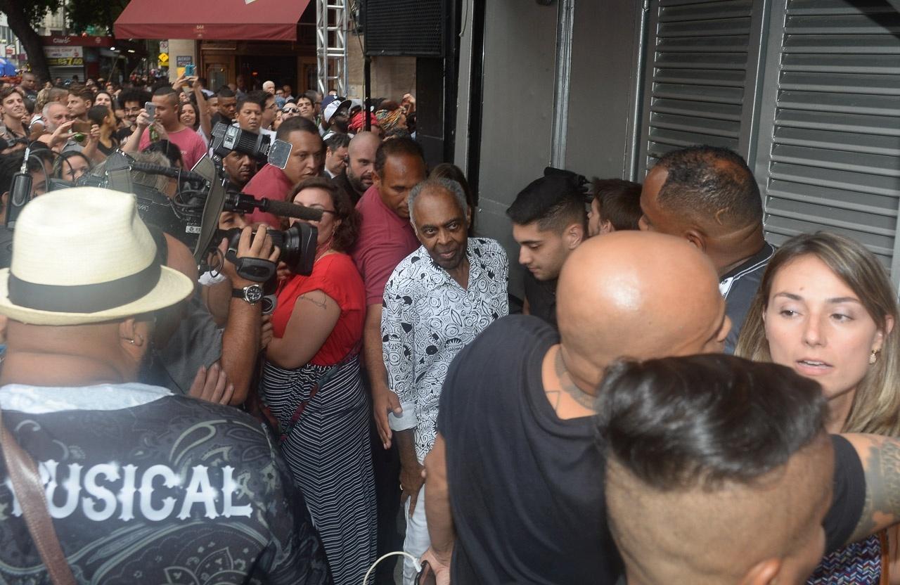 Gilberto Gil no Bar Brahma em SP - Francisco Cepeda/AgNews