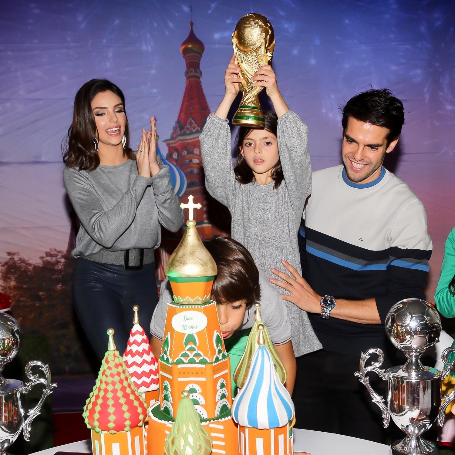 Aniversário de 10 anos de Luca, filho de Kaká e Carol Celico - Manuela Scarpa/Brazil News