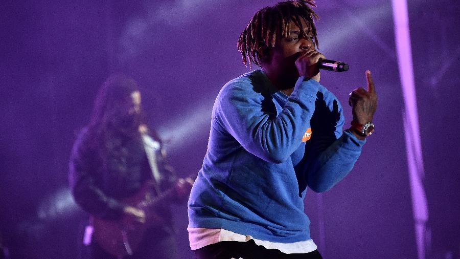13.10.2019 - Rapper Juice WRLD se apresenta no festival Rolling Loud, em Nova York - Getty Images