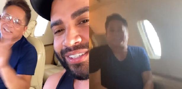Gusttavo Lima e Leonardo passam apuros durante voo: 'Como é que ...