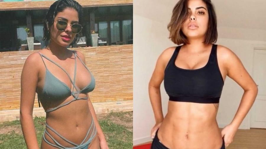 Antes e depois da ex-BBB Munik Nunes - Reprodução/Instagram