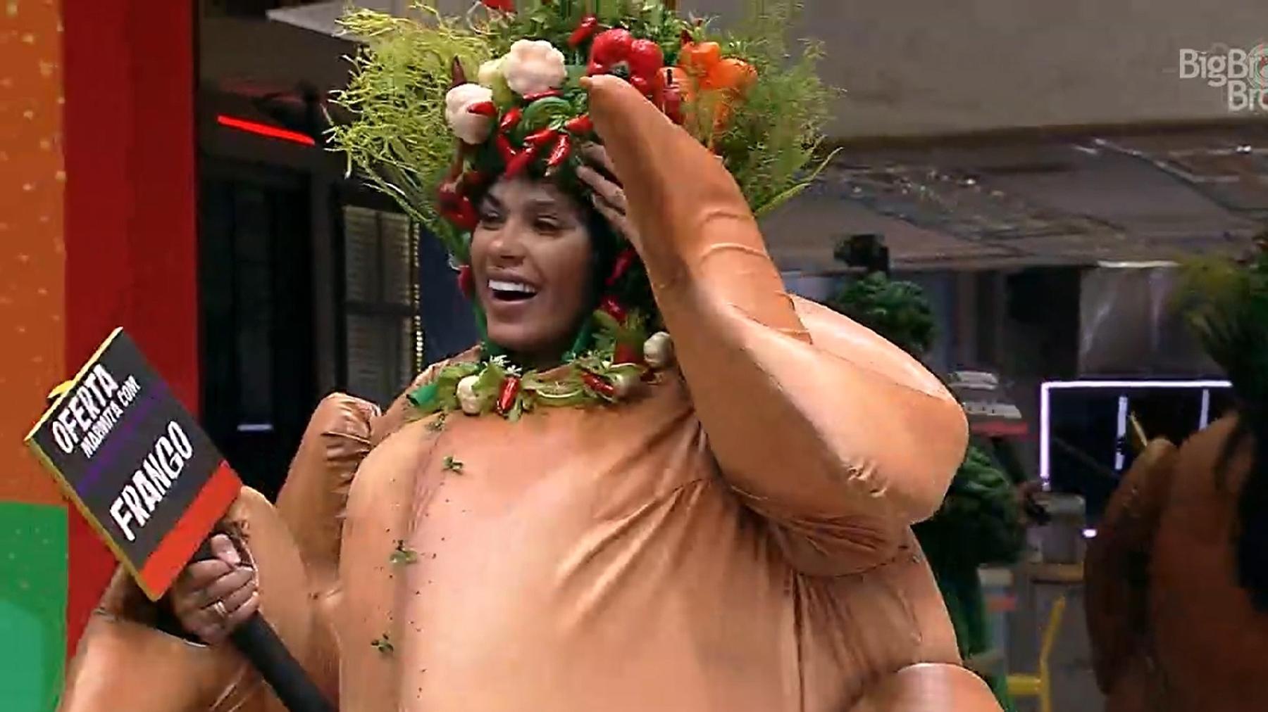 BBB 21: Pocah e Projota cumprem castigo do monstro - Reprodução/Globoplay