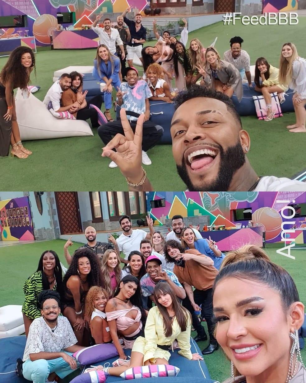 Brothers fazem selfie em grupo no "BBB Dia 101" - Reprodução/Instagram