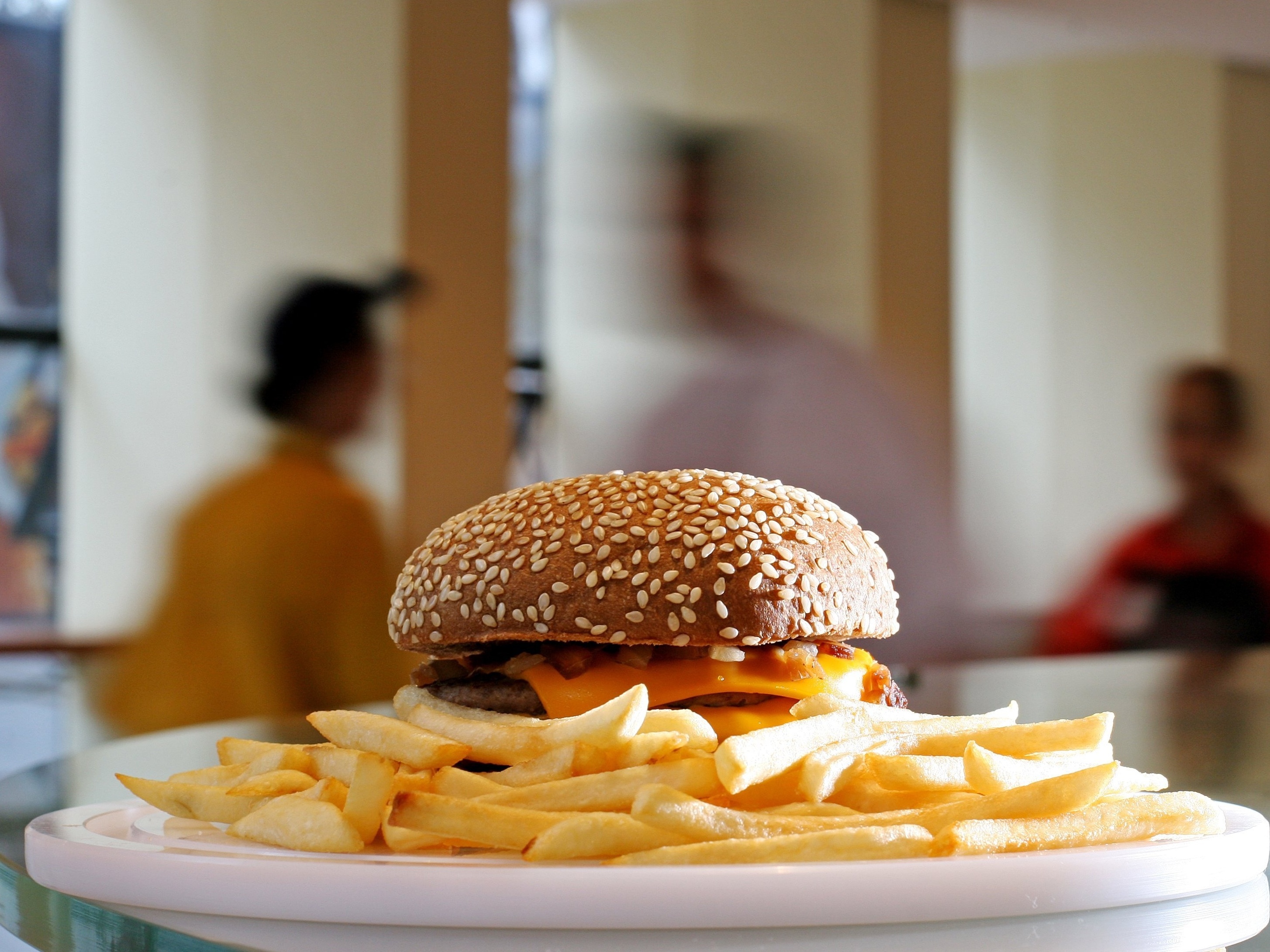 Conjunto De Batatas Fritas De Hambúrguer De Fast Food Para Cozinha