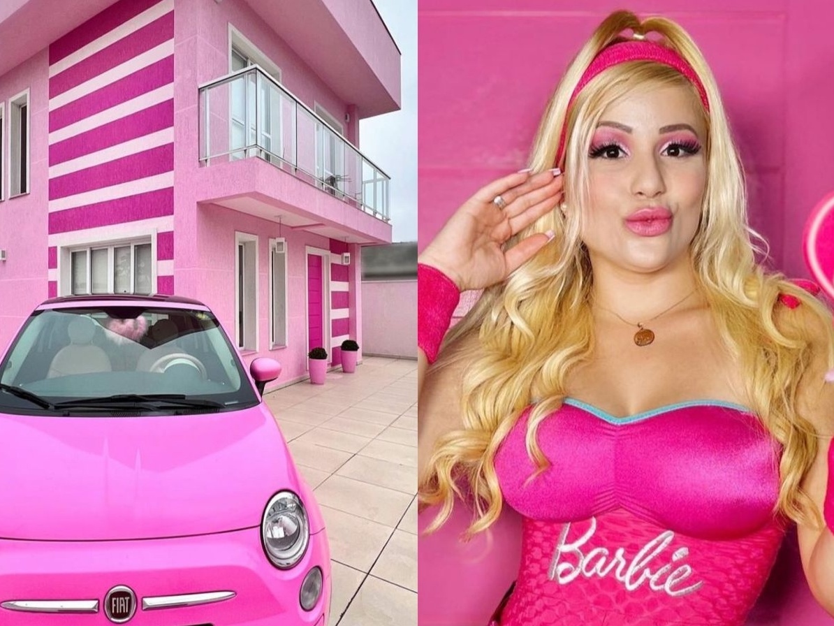 Bruna Barbie tem casa, carro, piscina e roupas cor de rosa e leva vida  inspirada na boneca mais famosa do mundo