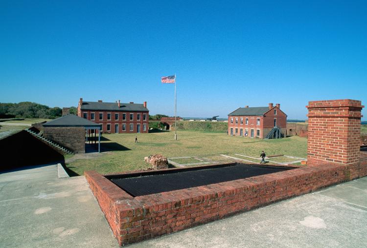  Fort Clinch guarda uma fortaleza do século 19