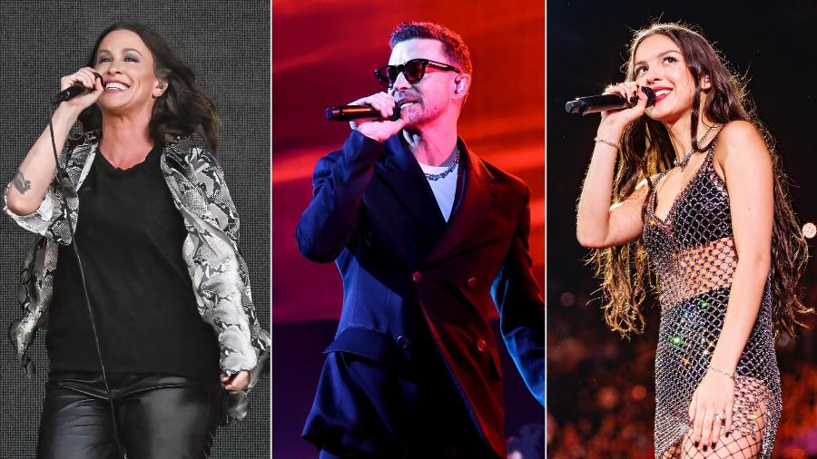 Alanis Morissette, Justin Timberlake e Olivia Rodrigo são atrações confirmadas