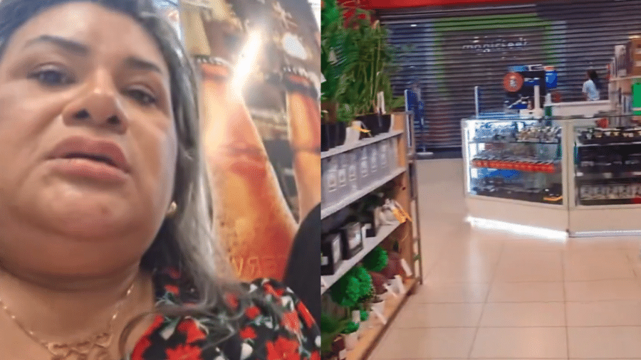 Jaqueline Nogueira, mãe de Isabelle Nogueira, mostra tiroteio em shopping de Manaus