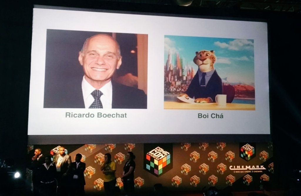 5.dez.2015 - A Disney anunciou na Comic Con Experience que a versão nacional da animação "Zootopia" terá um personagem brasileiro dublado pelo jornalista Ricardo Boechat - Reprodução/Twitter/CCNCast