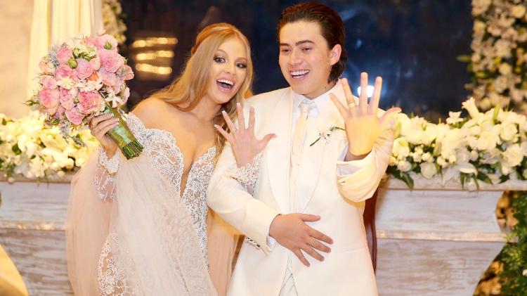 Whindersson Nunes e Luísa Sonza exibem alianças de casamento em São Miguel dos Milagres, litoral de Alagoas - Manuela Scarpa/Brazil News - Manuela Scarpa/Brazil News