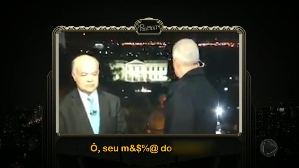 Waack concede entrevista ao "Programa do Porchat", na Record - Reprodução/TV Record