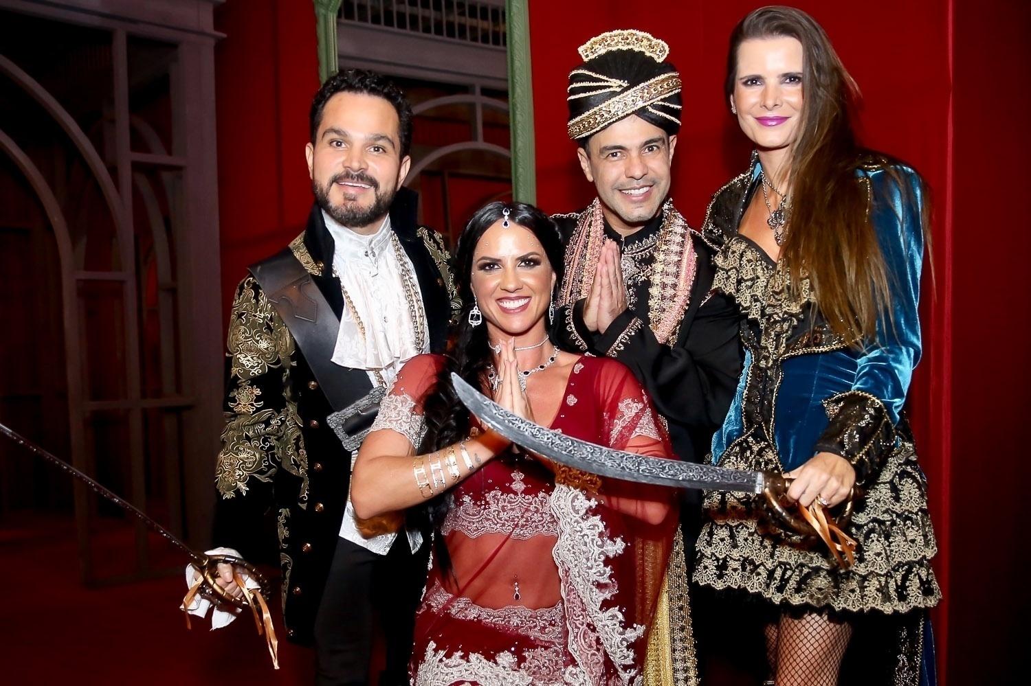 Os irmãos Camargo seu reúnem com suas parceiras - Manuela Scarpa/Brazil News