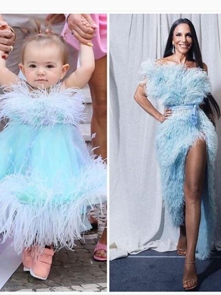 Ivete Sangalo posta foto com a mesma roupa de Zoe Sato, filha de Sabrina Sato - Reprodução/Instagram
