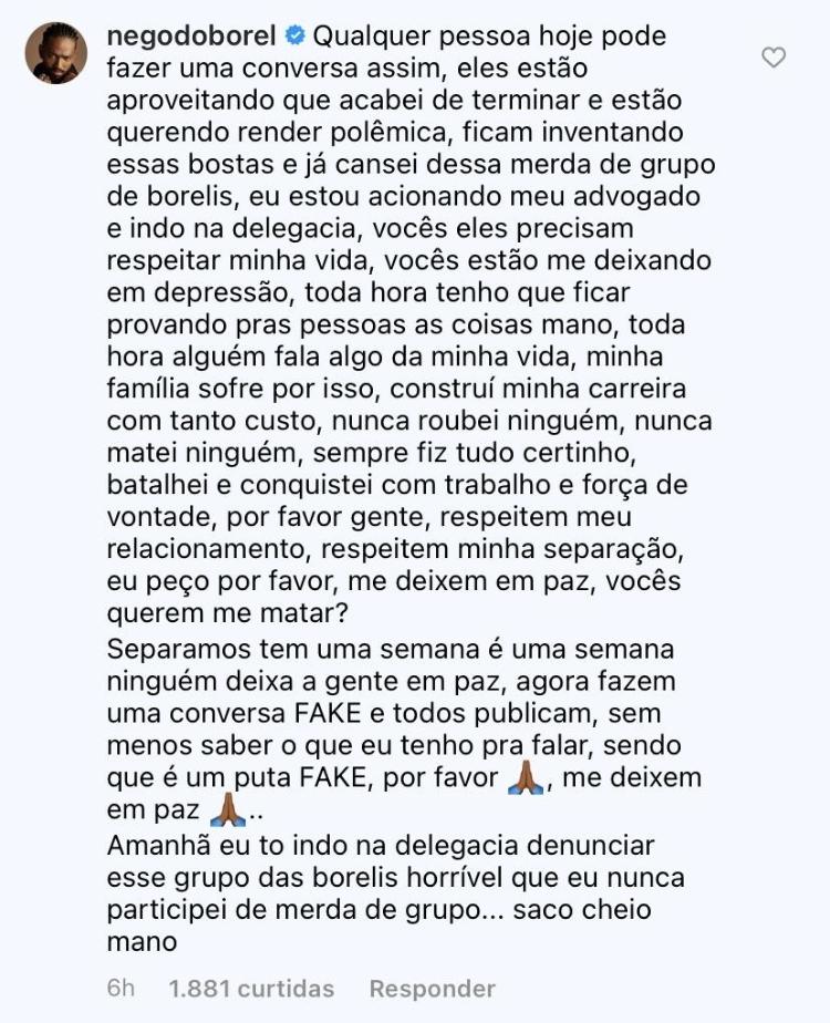 Nego do Borel print - Reprodução / Instagram - Reprodução / Instagram