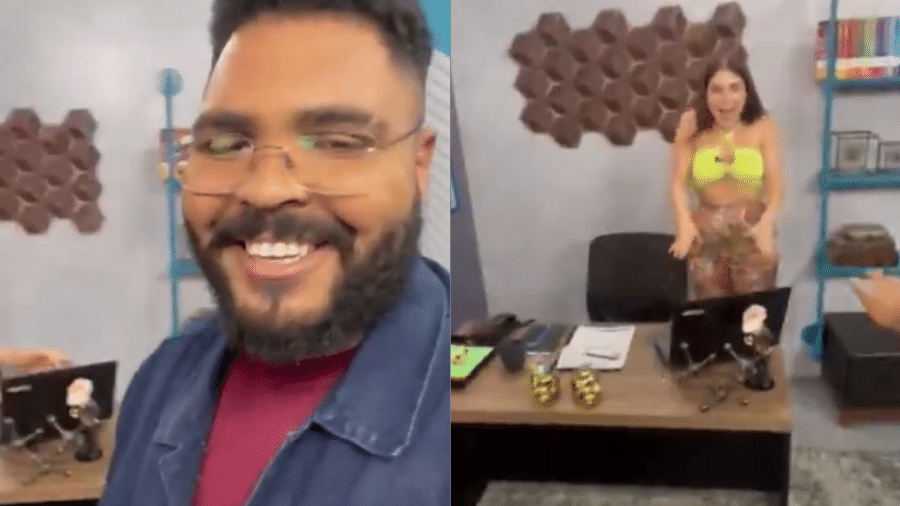 BBB 22: Paulo Vieira mostra Jade no "quarto secreto" do Big Terapia - Reprodução/Globoplay