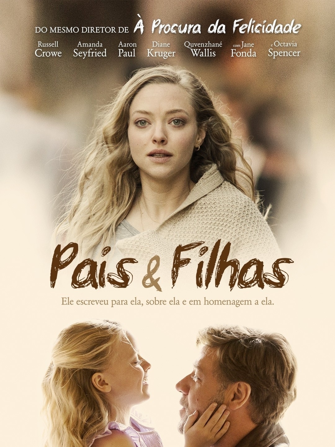 Pôster do filme "Pais e Filhas" - Divulgação