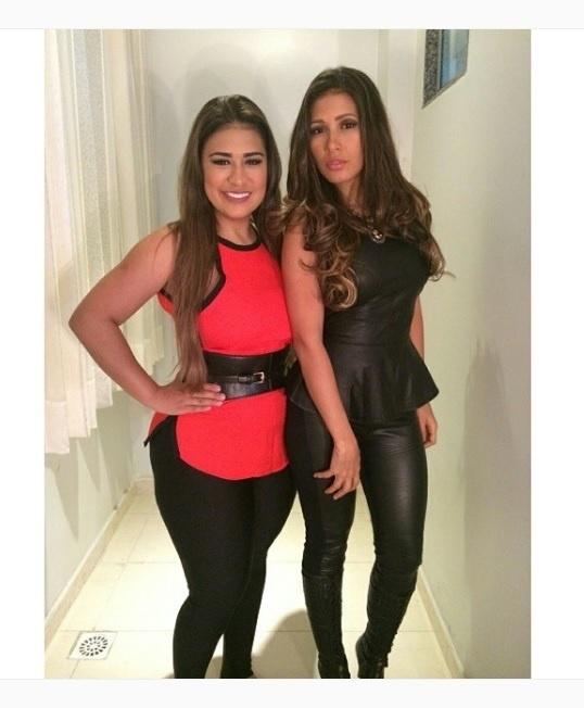 Simone e Simaria posam de vermelho e couro - Reprodução/ Instagram/ @simoneesimaria