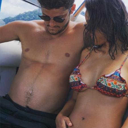 Bruno Gissoni posa com barriga maior que a de Yanna Lavigne, que está grávida - Reprodução/Instagram/brunogissoni