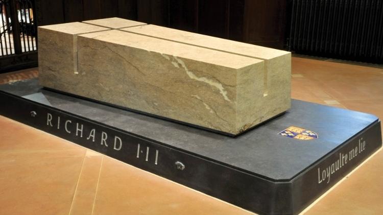 Tumba de Ricardo 3º, último rei inglês a morre em uma batalha - Divulgação - Divulgação