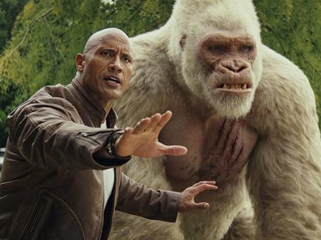 The Rock em cena de "Rampage: Destruição Total" - Divulgação