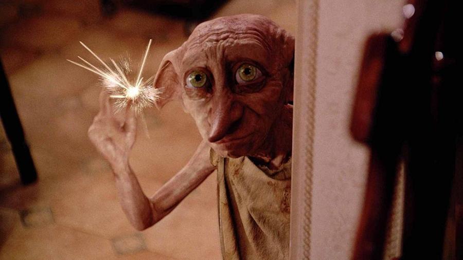 Dobby em cena de "Harry Potter e a Câmara Secreta" (2002) - Divulgação