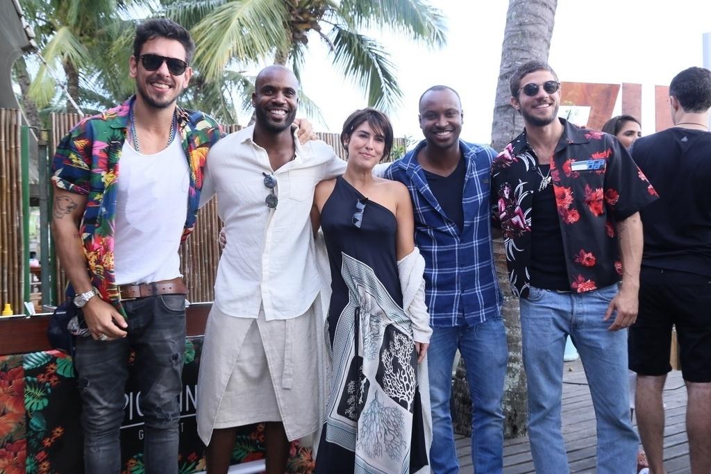 João Vicente, Rafael Zulu, Fernanda Paes Leme, Thiaguinho e Chay Suede - Anderson Borde/Ag.News